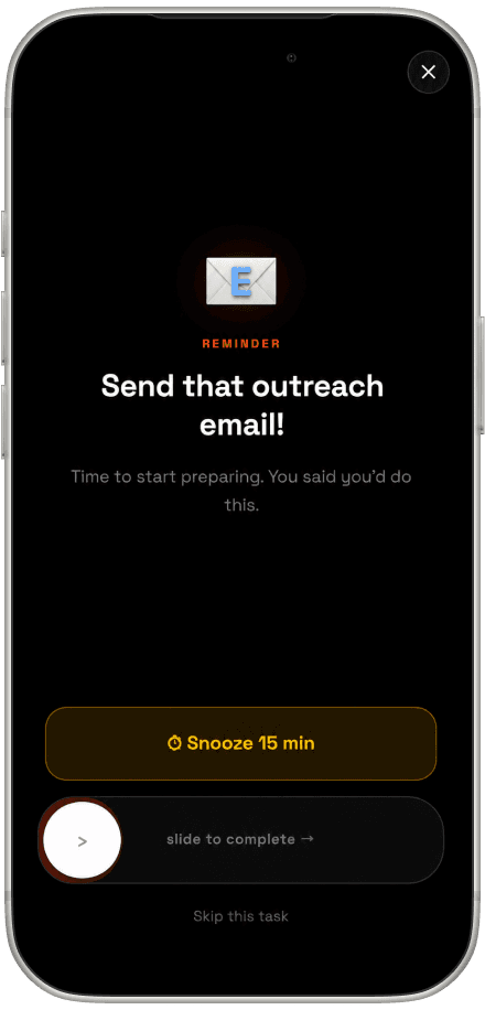 They’re Waiting swipe interaction interface